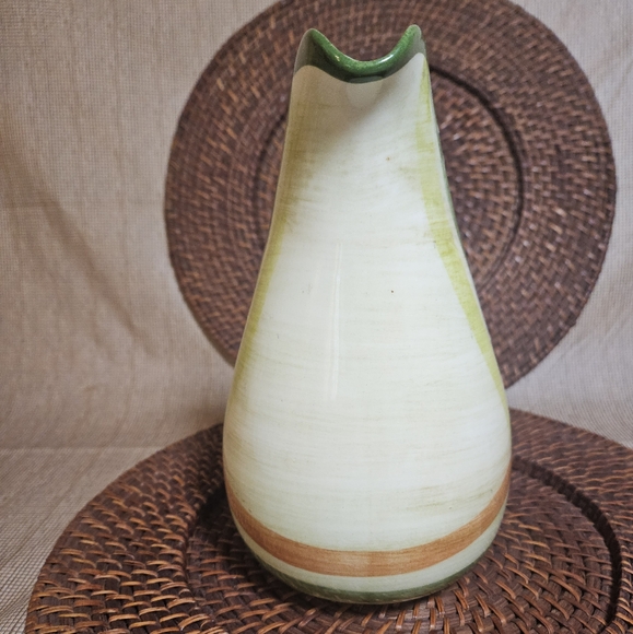 MCM Vintage Metlox Vernonware TAM O' SHANTER Plaid Gingham Glaze Pitcher Jug - Picture 3 of 13